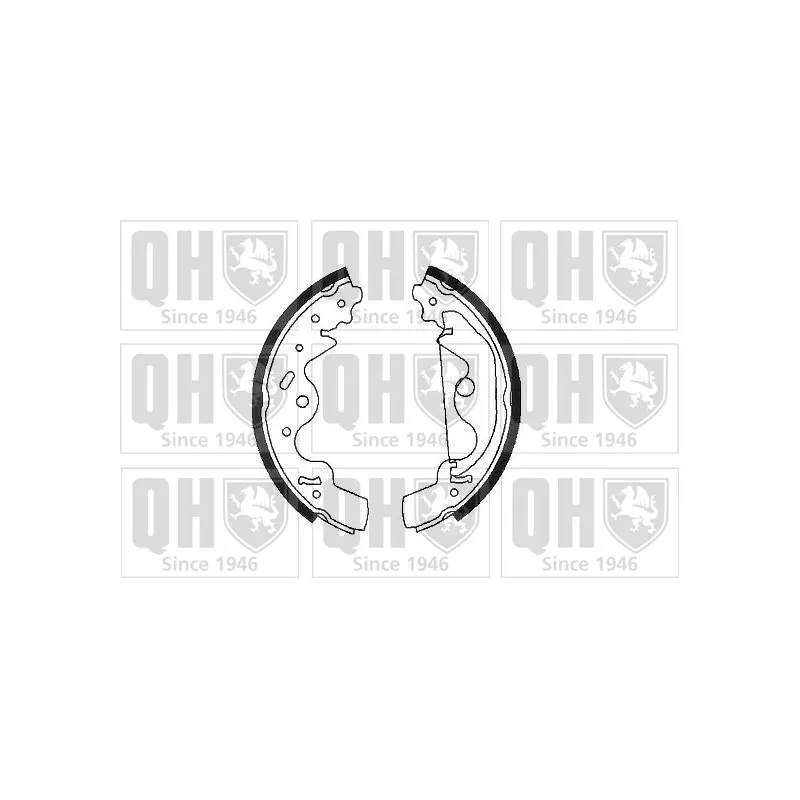 Jeu de mâchoires de frein QUINTON HAZELL BS1122