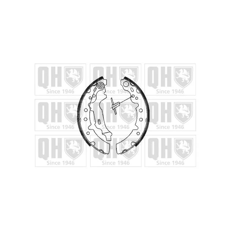 Jeu de mâchoires de frein QUINTON HAZELL BS1124