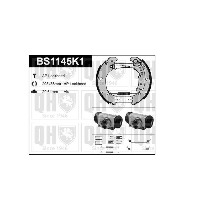Kit de freins, freins à tambours QUINTON HAZELL BS1145K1