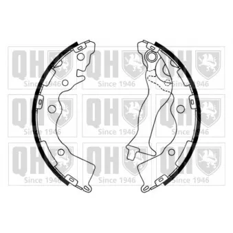 Jeu de mâchoires de frein QUINTON HAZELL BS1185