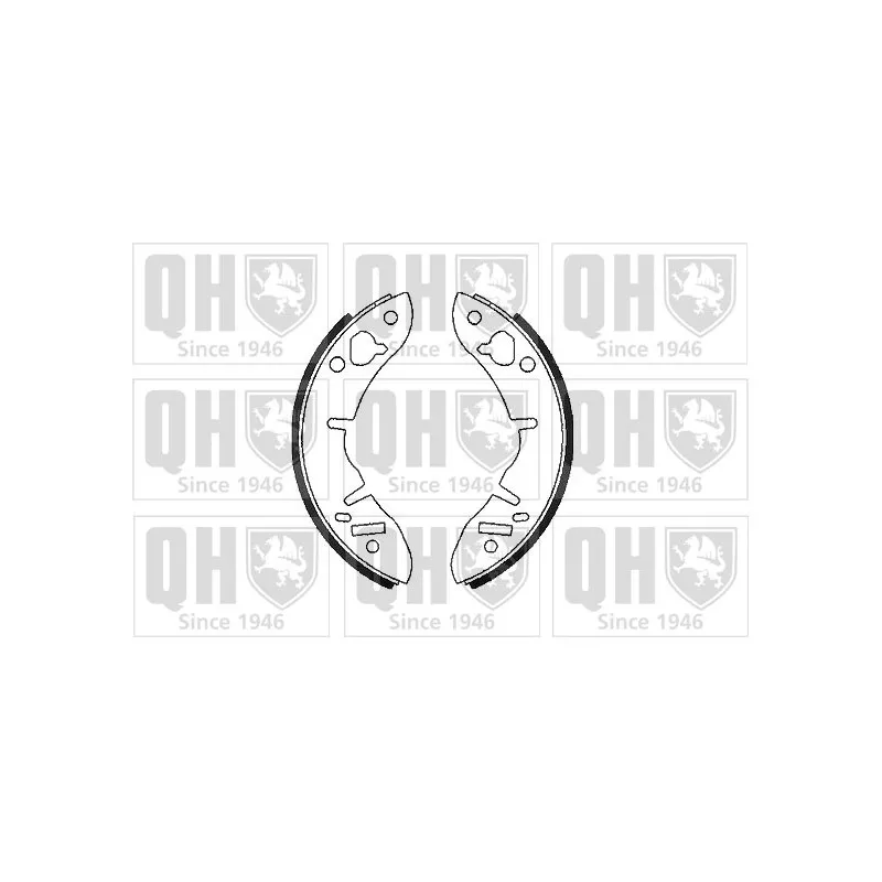 Jeu de mâchoires de frein QUINTON HAZELL BS525
