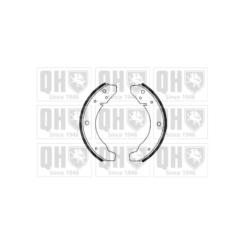 Jeu de mâchoires de frein QUINTON HAZELL BS543
