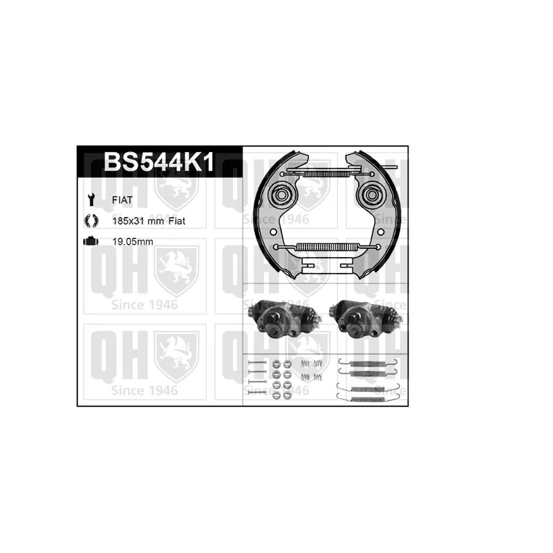 Kit de freins, freins à tambours QUINTON HAZELL BS544K1