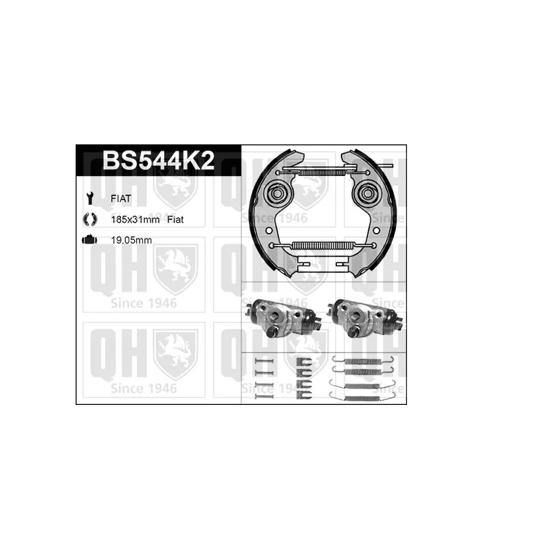Kit de freins, freins à tambours QUINTON HAZELL BS544K2