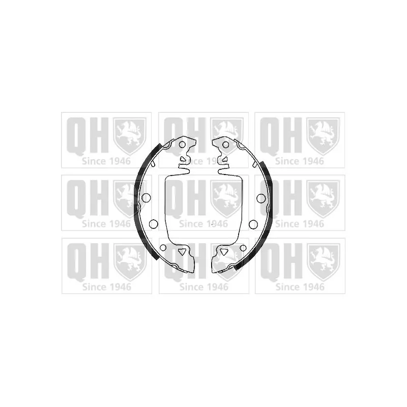 Jeu de mâchoires de frein QUINTON HAZELL BS546