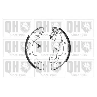 Jeu de mâchoires de frein QUINTON HAZELL BS555
