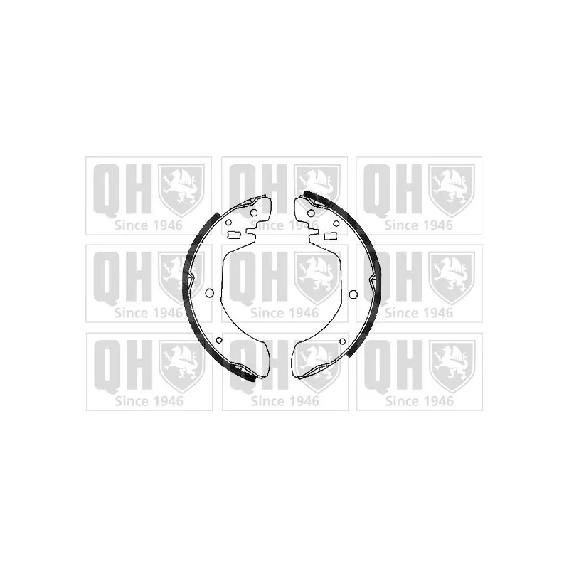 Jeu de mâchoires de frein QUINTON HAZELL BS570