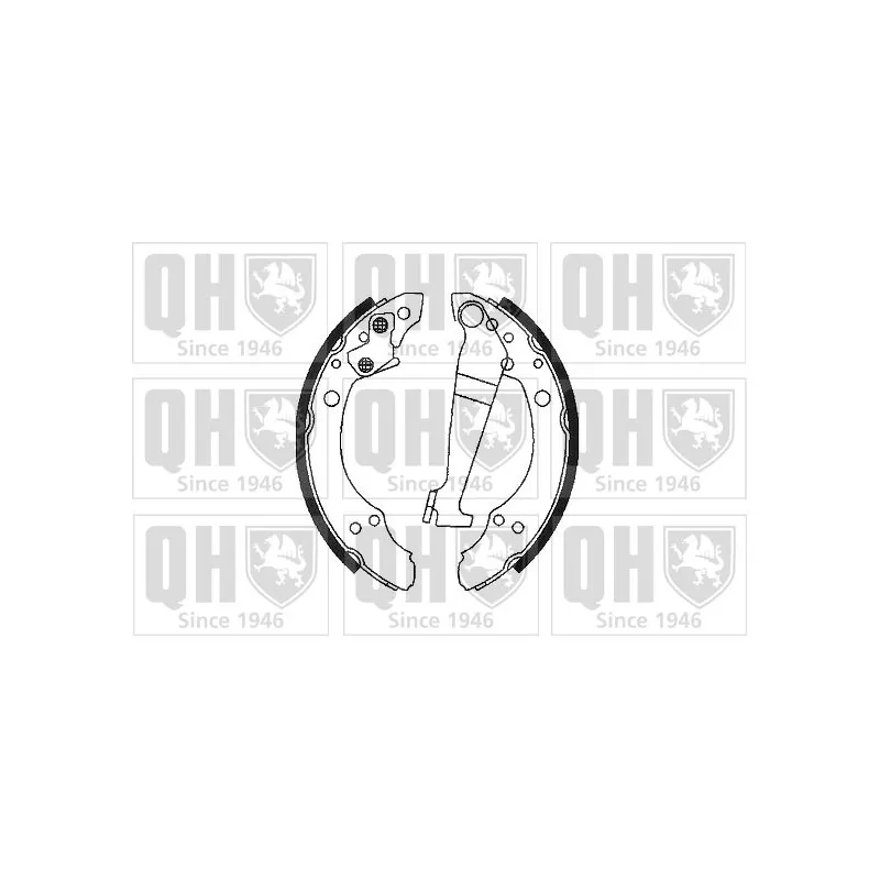 Jeu de mâchoires de frein QUINTON HAZELL BS601