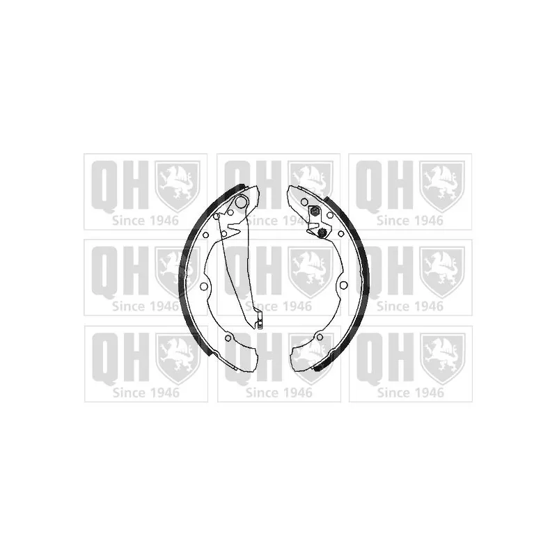 Jeu de mâchoires de frein QUINTON HAZELL BS602