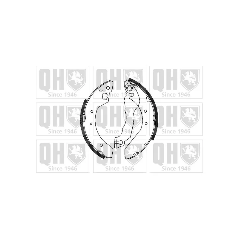 Jeu de mâchoires de frein QUINTON HAZELL BS609