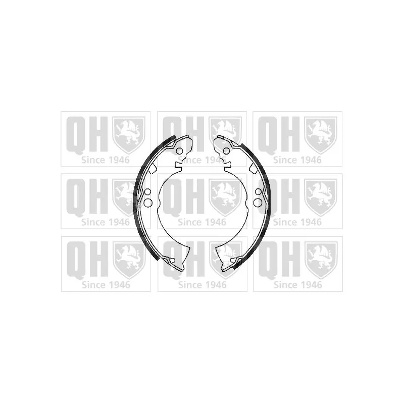 Jeu de mâchoires de frein QUINTON HAZELL BS610