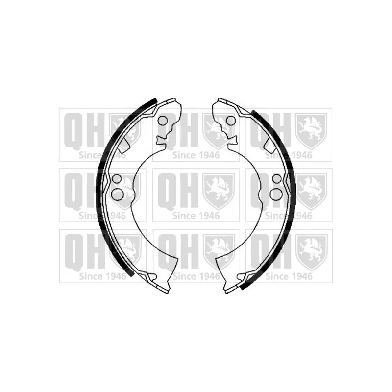 Jeu de mâchoires de frein QUINTON HAZELL BS611