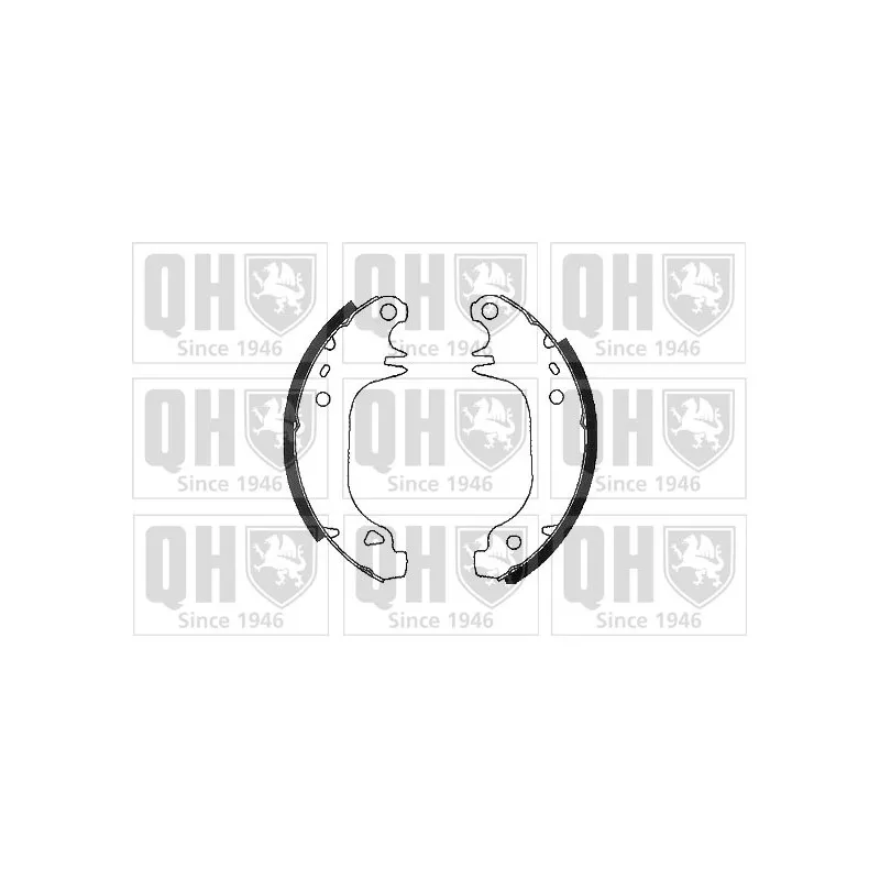 Jeu de mâchoires de frein QUINTON HAZELL BS616