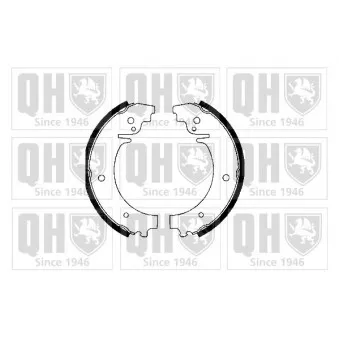 Jeu de mâchoires de frein QUINTON HAZELL BS627