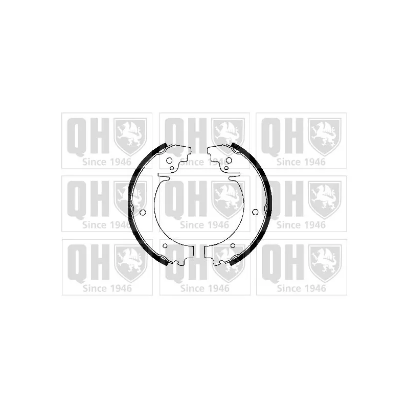 Jeu de mâchoires de frein QUINTON HAZELL BS627