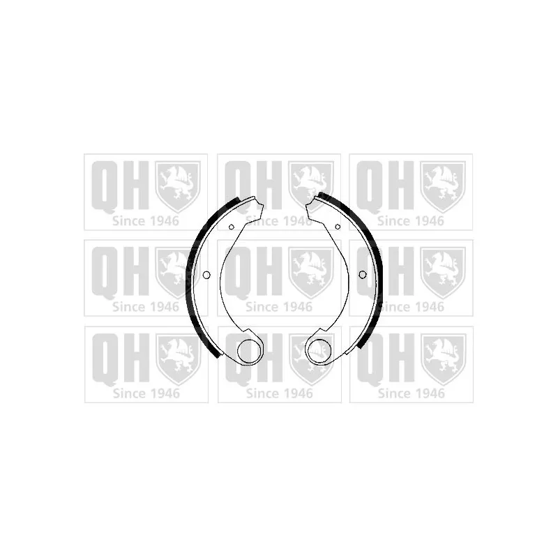 Jeu de mâchoires de frein QUINTON HAZELL BS651