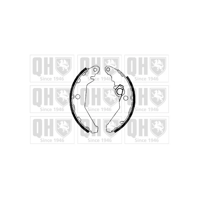 Jeu de mâchoires de frein QUINTON HAZELL BS668