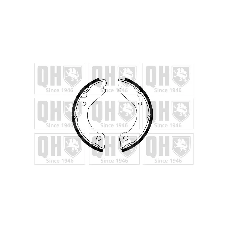 Jeu de mâchoires de frein, frein de stationnement QUINTON HAZELL BS671