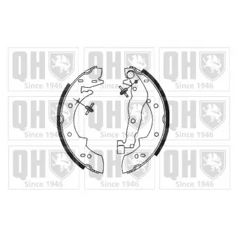 Jeu de mâchoires de frein QUINTON HAZELL BS678