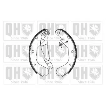 Jeu de mâchoires de frein QUINTON HAZELL BS685