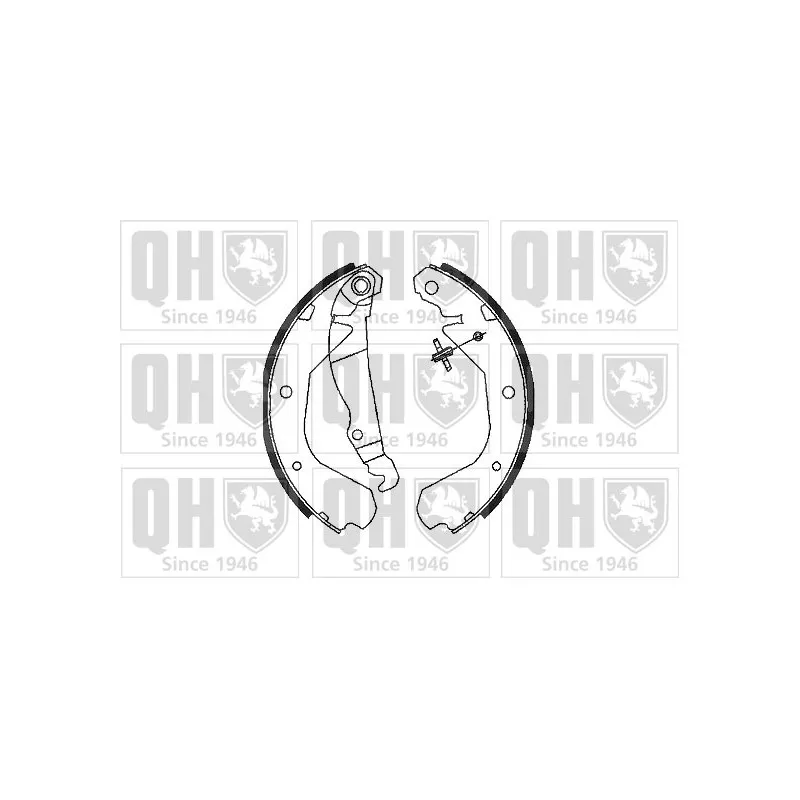 Jeu de mâchoires de frein QUINTON HAZELL BS685