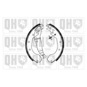 Jeu de mâchoires de frein QUINTON HAZELL BS686