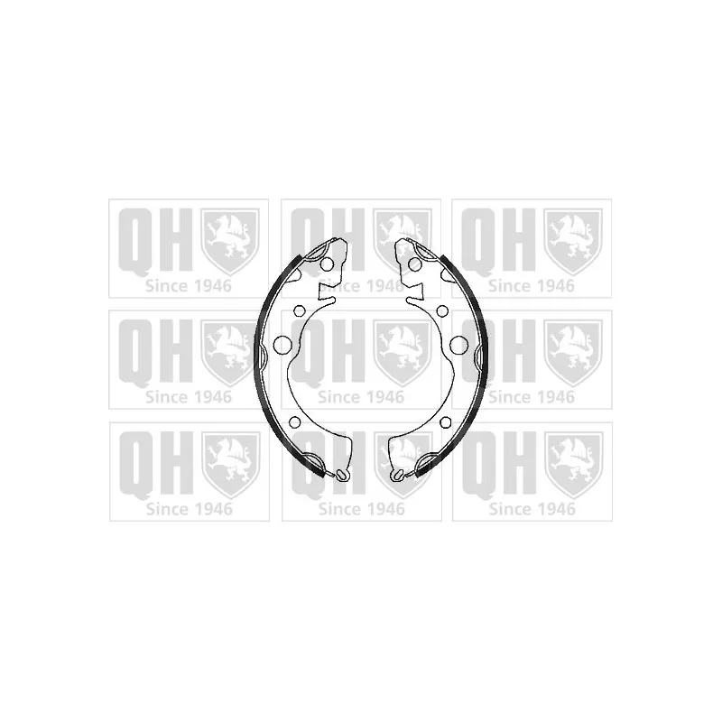 Jeu de mâchoires de frein QUINTON HAZELL BS689
