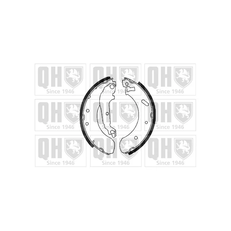 Jeu de mâchoires de frein QUINTON HAZELL BS695