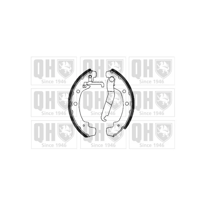 Jeu de mâchoires de frein QUINTON HAZELL BS701
