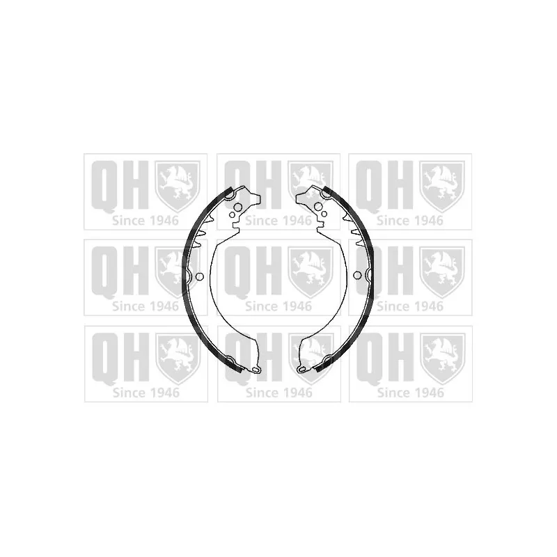 Jeu de mâchoires de frein QUINTON HAZELL BS730