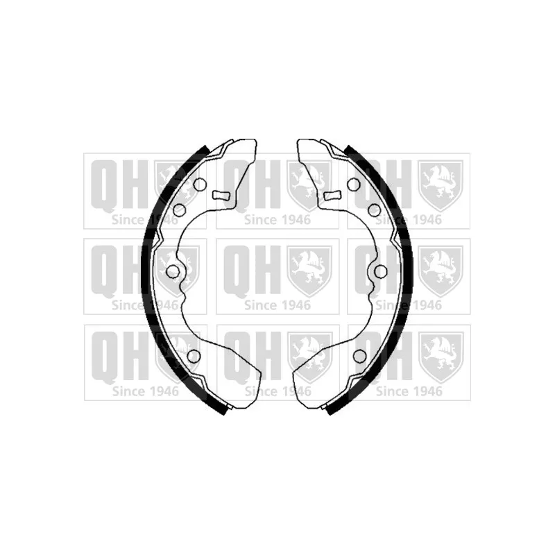 Jeu de mâchoires de frein QUINTON HAZELL BS736