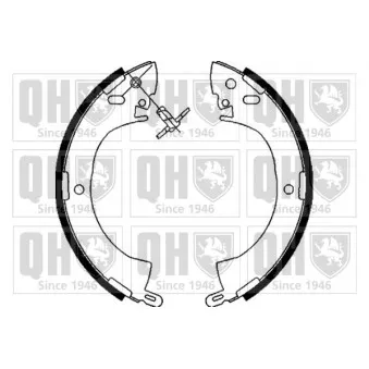 Jeu de mâchoires de frein QUINTON HAZELL BS741