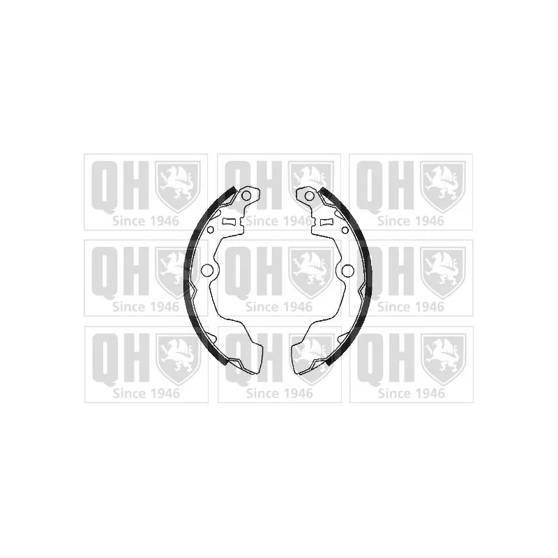 Jeu de mâchoires de frein QUINTON HAZELL BS750