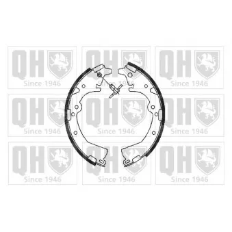 Jeu de mâchoires de frein QUINTON HAZELL
