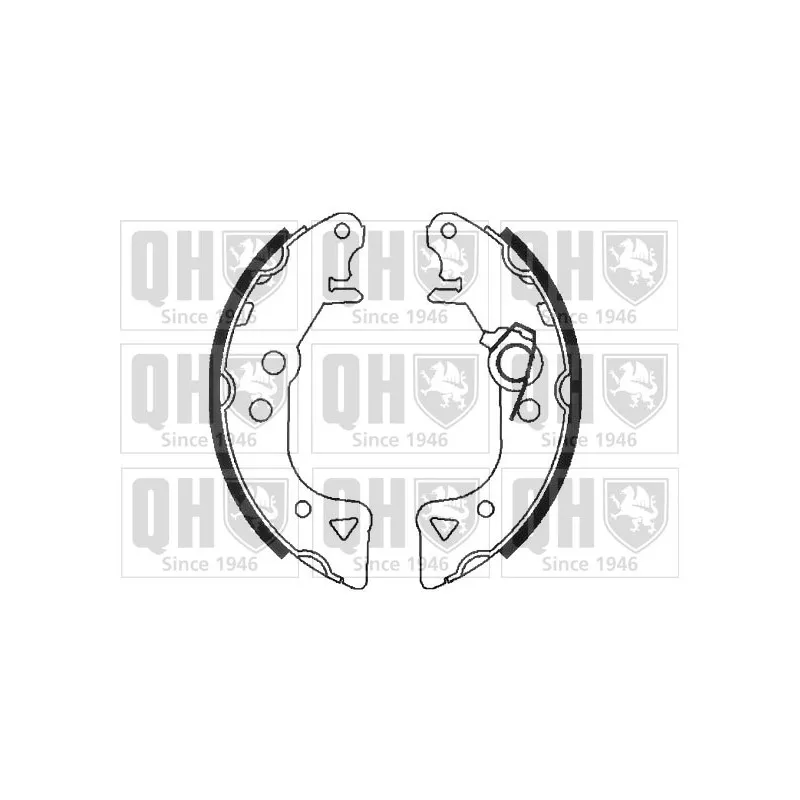 Jeu de mâchoires de frein QUINTON HAZELL BS774