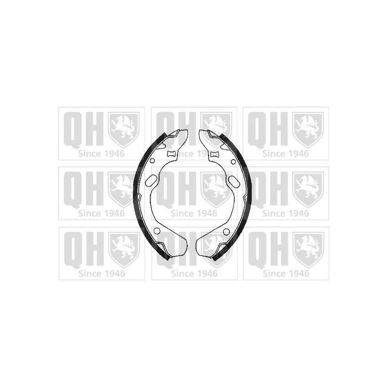 Jeu de mâchoires de frein QUINTON HAZELL BS788