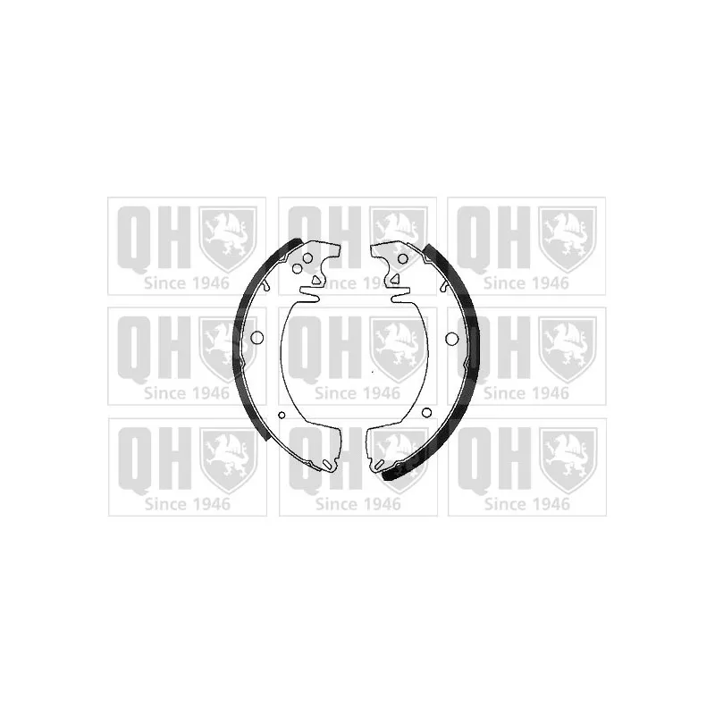 Jeu de mâchoires de frein QUINTON HAZELL BS800