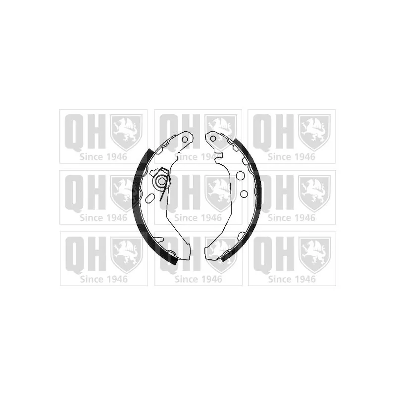 Jeu de mâchoires de frein QUINTON HAZELL BS801