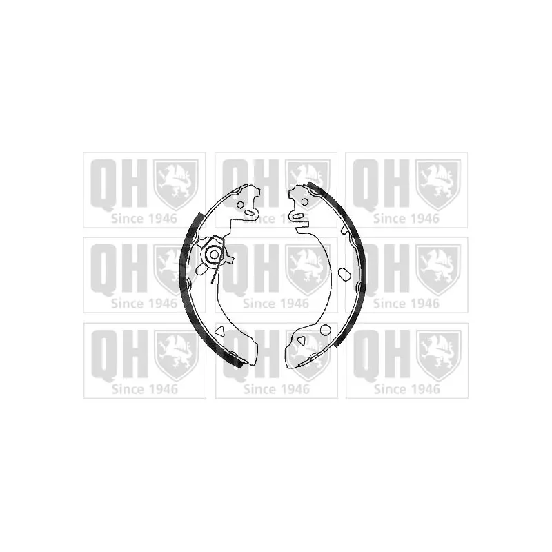 Jeu de mâchoires de frein QUINTON HAZELL BS802