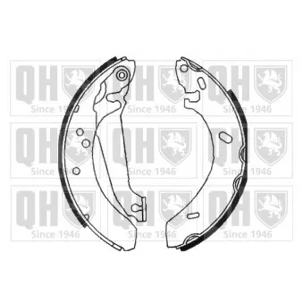 Jeu de mâchoires de frein QUINTON HAZELL BS807