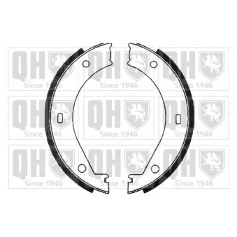 Jeu de mâchoires de frein, frein de stationnement QUINTON HAZELL BS811