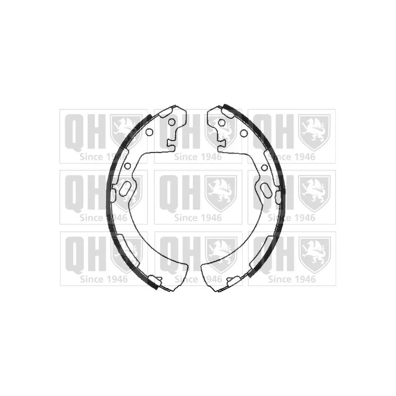 Jeu de mâchoires de frein QUINTON HAZELL BS812