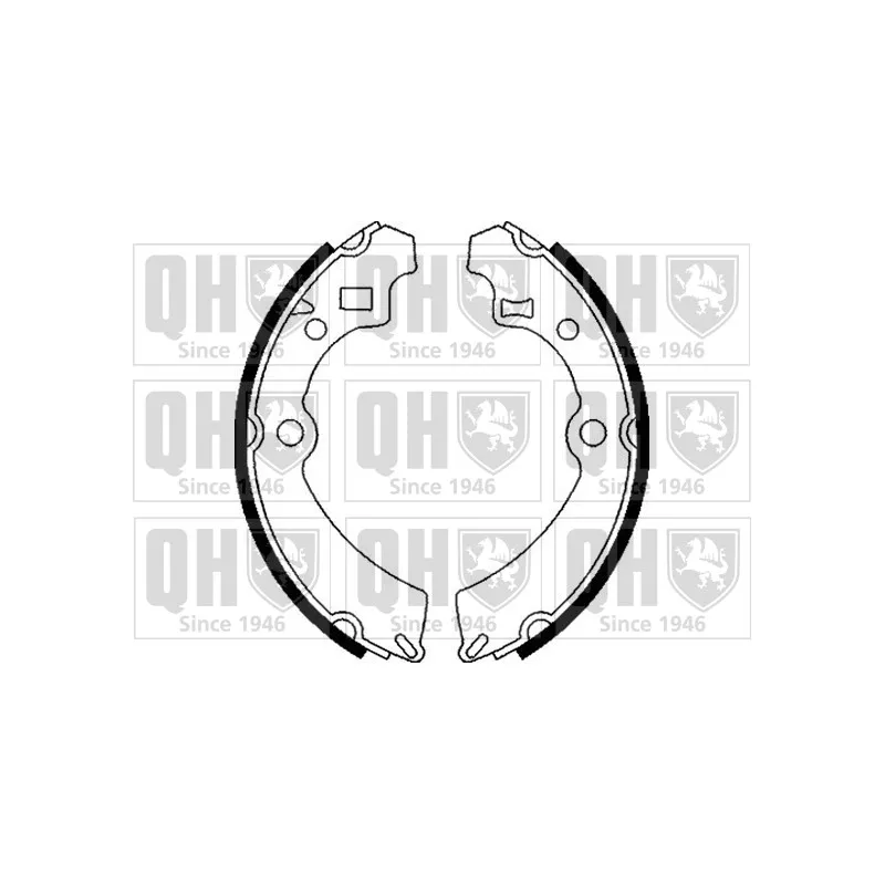 Jeu de mâchoires de frein QUINTON HAZELL BS824