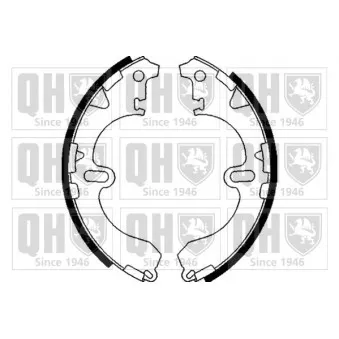 Jeu de mâchoires de frein QUINTON HAZELL BS825