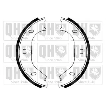 Jeu de mâchoires de frein, frein de stationnement QUINTON HAZELL BS858