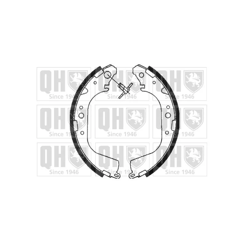 Jeu de mâchoires de frein QUINTON HAZELL BS870