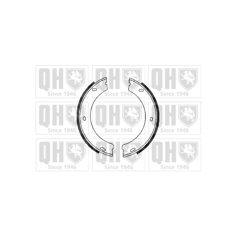 Jeu de mâchoires de frein, frein de stationnement QUINTON HAZELL BS877