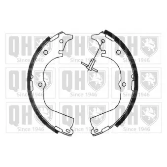 Jeu de mâchoires de frein QUINTON HAZELL BS881