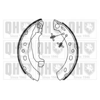 Jeu de mâchoires de frein QUINTON HAZELL BS886