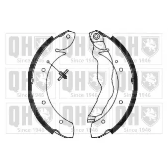 Jeu de mâchoires de frein QUINTON HAZELL BS887